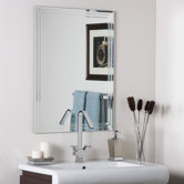 Frameless Tri Bevel Wall Mirror