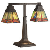 Prairie Dragonfly Two Arm Desk Lamp