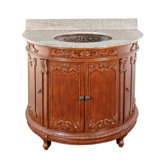 Semi-Circle Bathroom Vanity Set