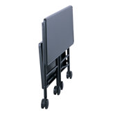 Folding Office Beverage Cart in Black