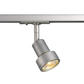 Puri Lamp Head for 1-Phase Track in Silver Grey