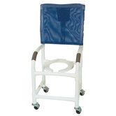 Standard Deluxe Shower Chair with High Back and Optional Accessories
