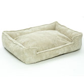 Corduroy Lounge Dog Bed in Sand