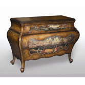 3 Drawer Bombe Chest