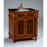 31" Vanity in Medium Brown