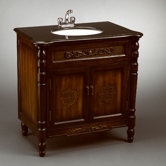 Cabinet Sink in Antique Brown