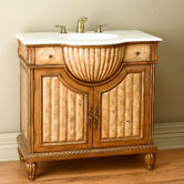 Ornate Vanity in Light Brown