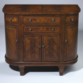 4 Drawer Half Round Cabinet