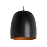 Pendelleuchte "Kalimero" in Schwarz matt / Gold