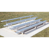 Low Rise Four-Row Aluminum Bleacher