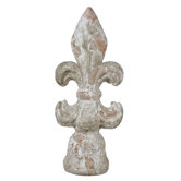 Fleur De Lis Ceramic Finial