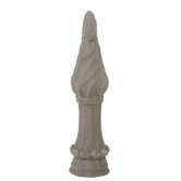 Ceramic Finial in Rustic Stone