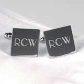 Square Cuff Links in Silver