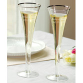 Trumpet Wedding Toasting Flutes