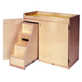 Changing Table with Slide-Out Steps