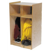 Two-Section Toddler Locker Unit