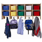10 Section Wall Locker with Tray