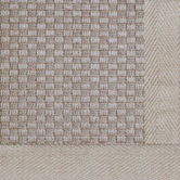 Jute Basketweave Medium Natural Bordered Rug