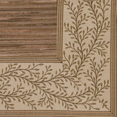 Cheena Dynasty Latte Vine Bordered Rug