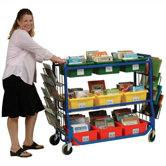 Library on Wheels with Book Displays