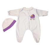 Doll Sleeper with Embroidered Carriage
