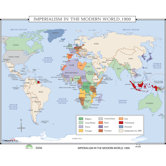 World History Wall Maps - Imperialism in Modern World
