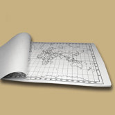 World Outline Map Pad