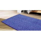 Badematte "Drops" in Hellblau / Dunkelblau
