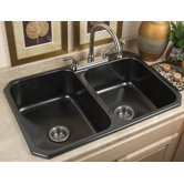 Advantage Pocasset 60/40 Double Bowl Undermount or Self Rimming Kitchen Sink