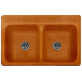 Advantage Greenwich 50/50 Double Bowl Classic Self Rimming Kitchen Sink