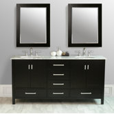 72" Malibu Double Sink Vanity