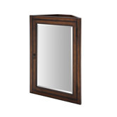Manor 24" x 30" Corner Medicine Cabinet in Distressed Maple