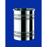 Oltre Waste Basket in Polished Steel