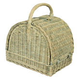 Round Top Floral Picnic Basket