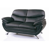 Jonus Leather Loveseat