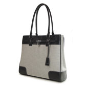 Women's Madison Laptop Tote in Two-Tone Canvas