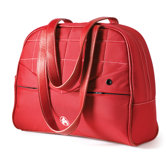 SUMO 13" Laptop Purse in Red Leather / Red Nylon