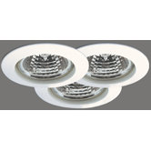Premium Line Three Downlight Set in White