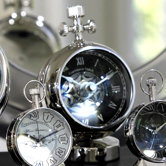 Yachtsman's Mantle Clock with Fish Eye Glass