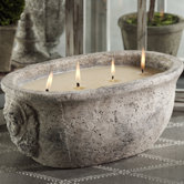 La Belle Maison Cement Wax Filled Pot