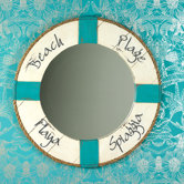 On The Beach Wall Mirror