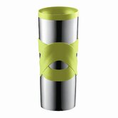 Bodum Bistro Double-Walled Stainless-Steel Travel Mug with Radial Sip-Anywhere Lid 11044- Color: Off white Coffee