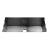 UrbanEdge 34" x 17.5" Undermount Stainless Steel Single Bowl Kitchen Sink