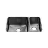 Classic 29" x 17.5" Undermount Stainless Steel Double Bowl Kitchen Sink