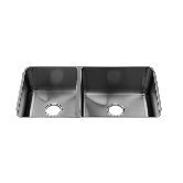 Classic 32" x 17.5" Undermount Stainless Steel Double Bowl Kitchen Sink