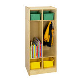 Cubbie Two Bay Coat Locker in Natural