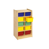 Cubbie Mobile Ten Compartment Tray in Natural