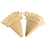 Dog & Cat Wood Craft Sticks 16 pcs