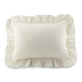 Ruffled Sham Set in Ivory