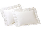 Eyelet Sham Set in White